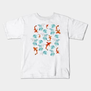 Waterlily koi Kids T-Shirt